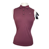 Euro-Star 'Carmella' Sleeveless Training Polo in Berry