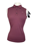 Euro-Star 'Carmella' Sleeveless Training Polo in Berry