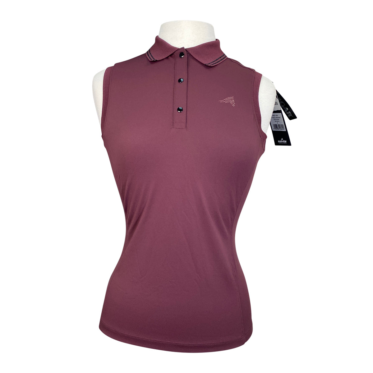 Euro-Star 'Carmella' Sleeveless Training Polo in Berry