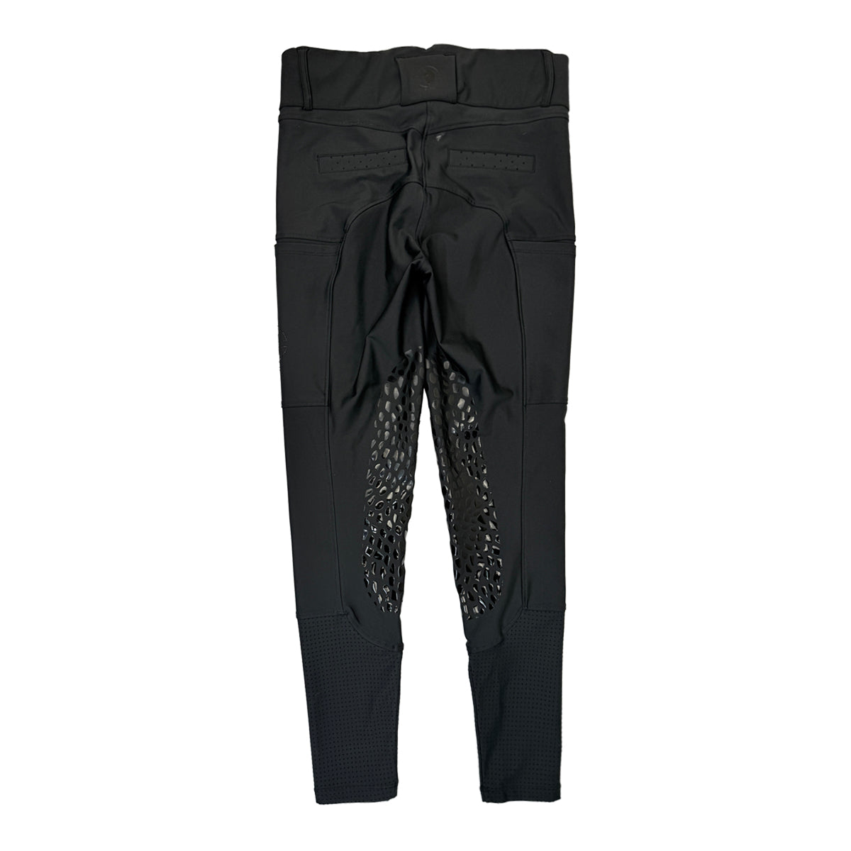 Sync Equestrian 'Venom' Knee Pacth Tights in Black