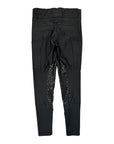 Sync Equestrian 'Venom' Knee Pacth Tights in Black