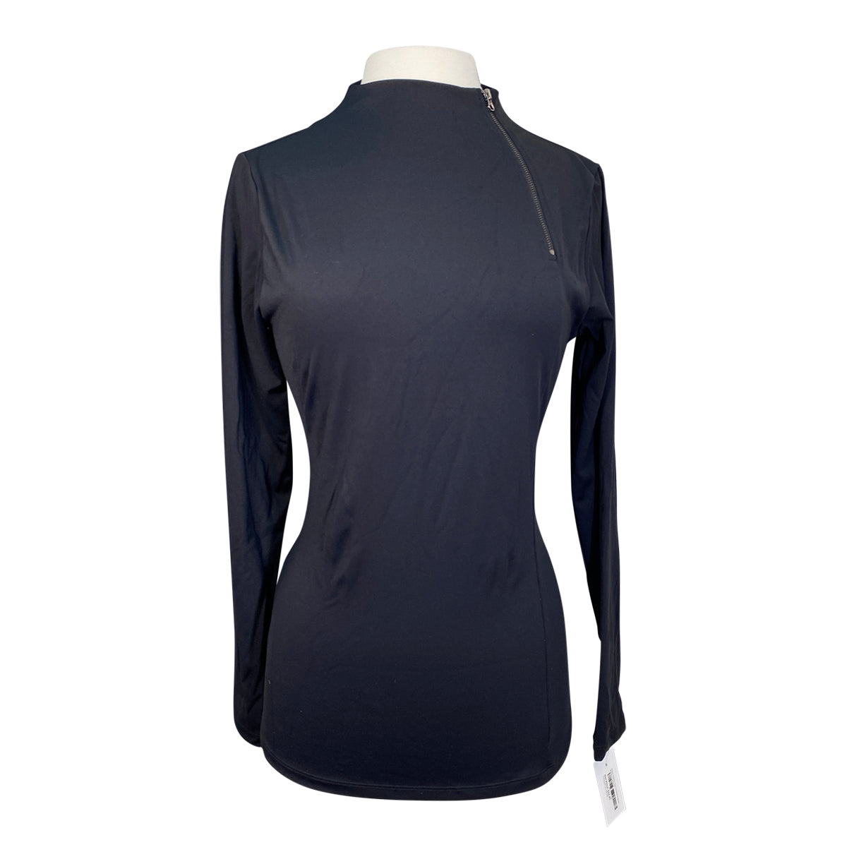 Ellany 'Patton' Side Zip Shirt in Black