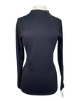 Ellany 'Patton' Side Zip Shirt in Black