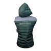 Devoucoux Padded Puffer Vest in Green/Grey