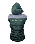Devoucoux Padded Puffer Vest in Green/Grey