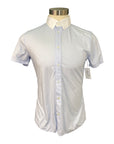 Cavalleria Toscana Training Polo in White/Blue Polka Dots