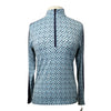Kerrits 'Ice Fil Lite' Long Sleeve Sun Shirt in Blue Horseshoes