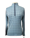 Kerrits 'Ice Fil Lite' Long Sleeve Sun Shirt in Blue Horseshoes