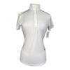 Essex Classics Talent Yarn 'Peeps Foundation' Show Shirt in White/Black Piping