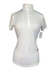 Essex Classics Talent Yarn 'Peeps Foundation' Show Shirt in White/Black Piping