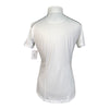 Essex Classics Talent Yarn 'Peeps Foundation' Show Shirt in White/Black Piping