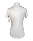 Essex Classics Talent Yarn 'Peeps Foundation' Show Shirt in White/Black Piping