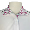 Essex Classics Talent Yarn 'Peeps Foundation' Show Shirt in White/Black Piping