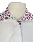 Essex Classics Talent Yarn 'Peeps Foundation' Show Shirt in White/Black Piping