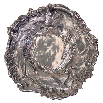 Arthur Court 'Horse and Wheat' Bowl in Aluminum