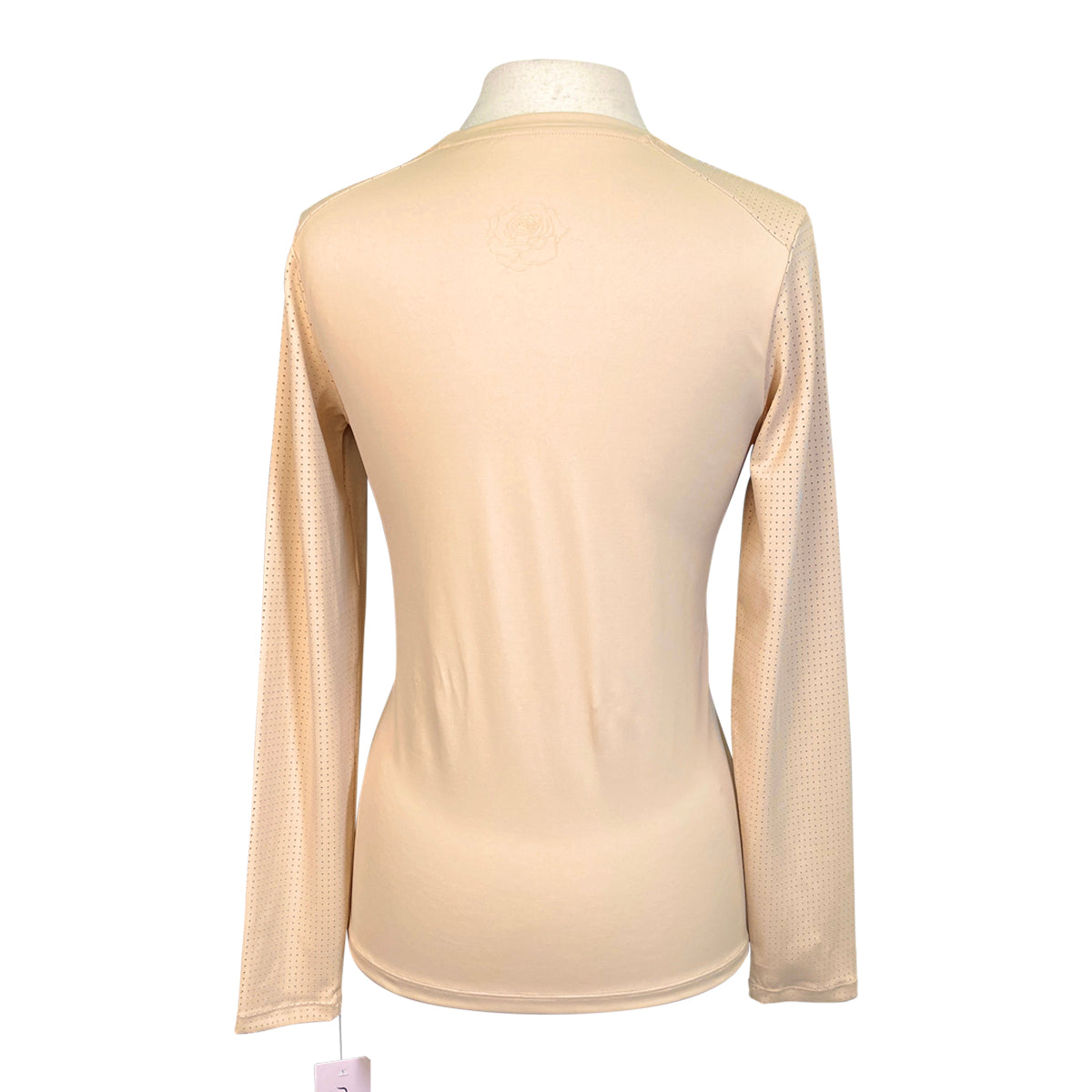 Hannah Childs 'Harper' Long Sleeve Tech Tee in Biscotti