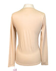 Hannah Childs 'Harper' Long Sleeve Tech Tee in Biscotti
