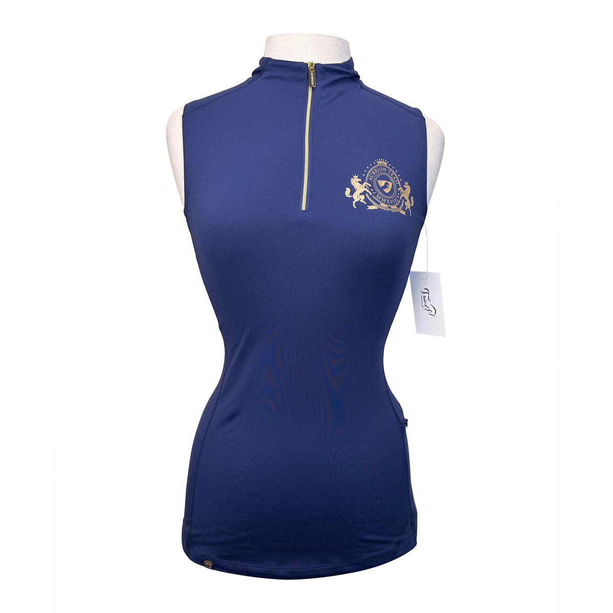 Aubrion Team Sleeveless Base Layer in Navy