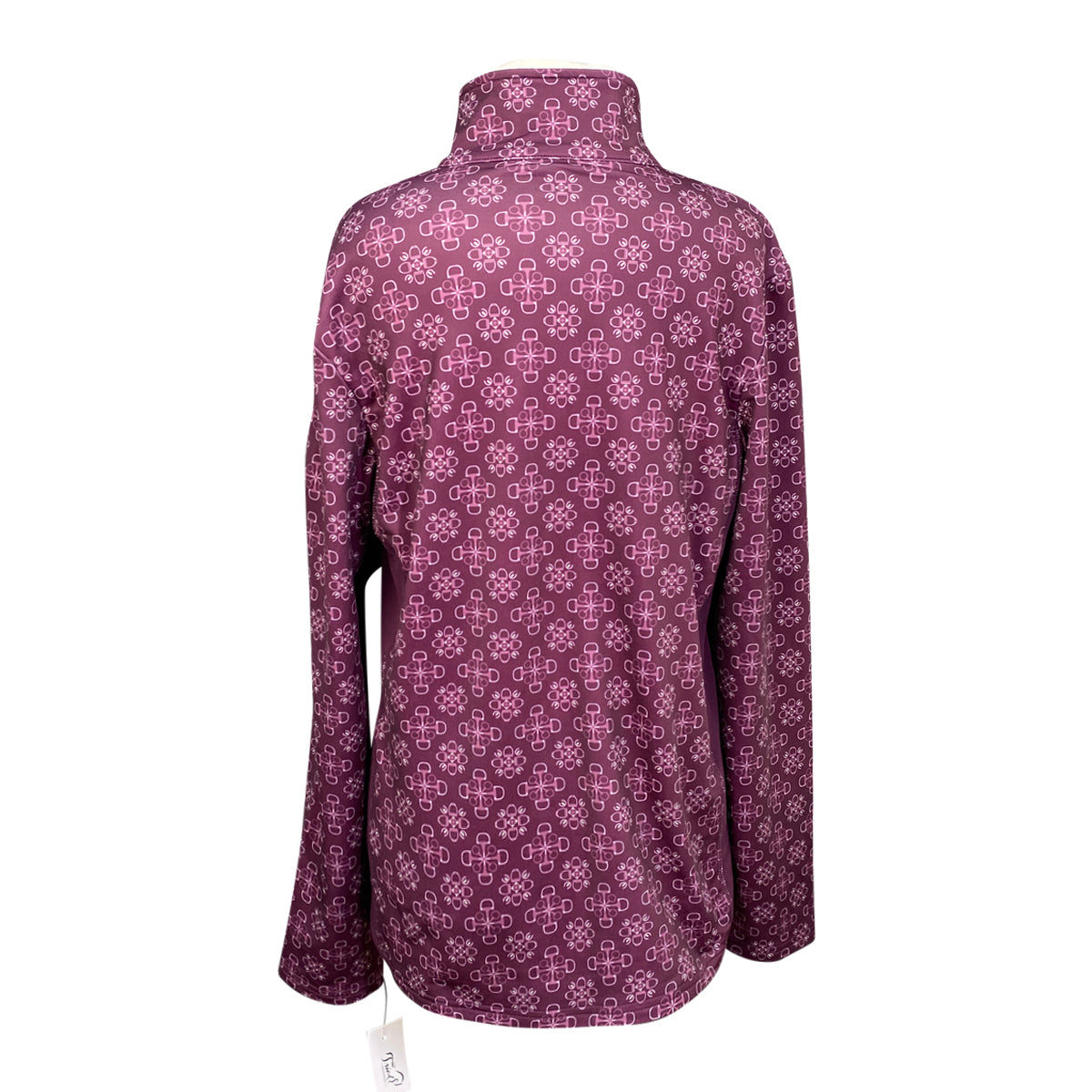 Kerrits 'Up Tempo' Fleece Tech Top in Raisin Bit of Frost 