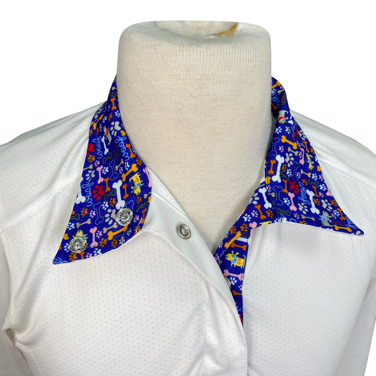 Essex Classics Talent Yarn Show Shirt in White/Puppy Print 
