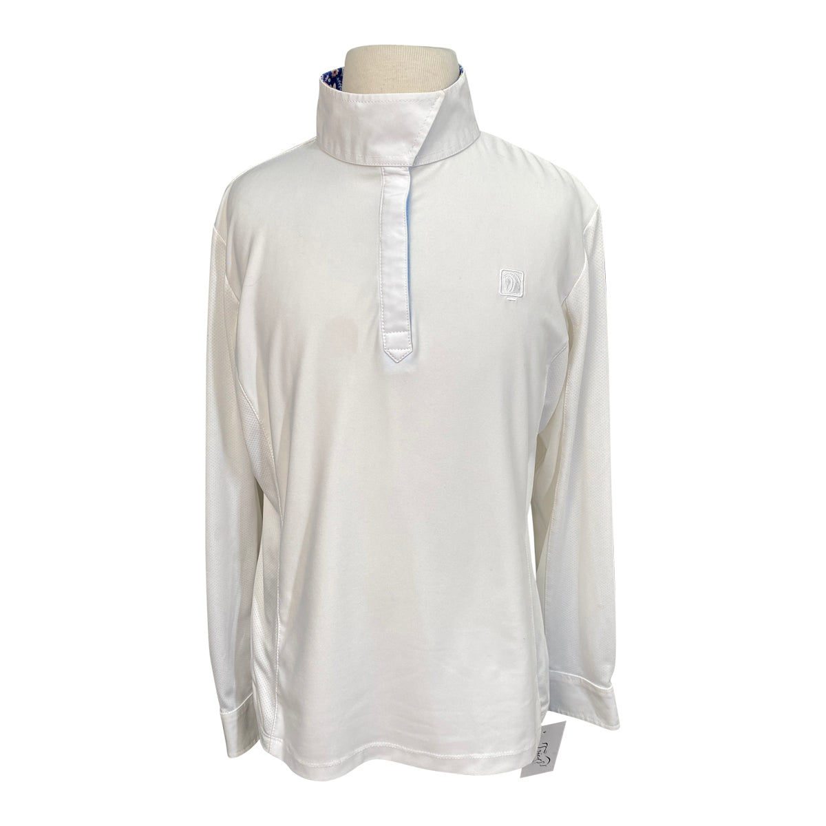 Romfh 'Sarah' Show Shirt in White/Blue Spring Collar