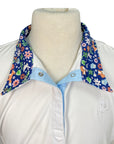 Romfh 'Sarah' Show Shirt in White/Blue Spring Collar