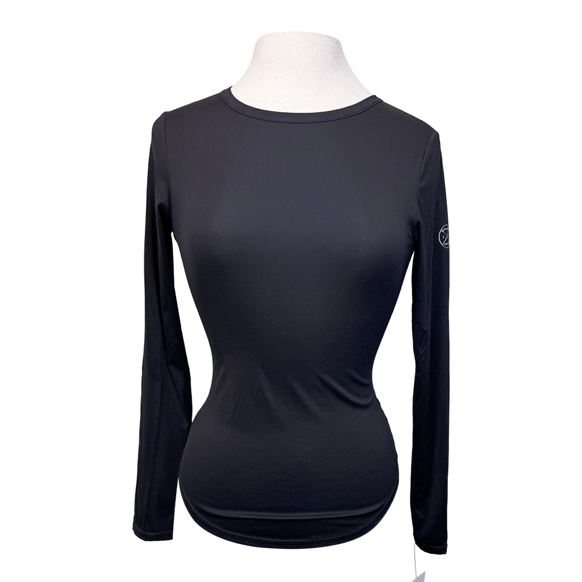Free Ride Relaxed Athletic Long Sleeve Top in Black