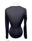 Free Ride Relaxed Athletic Long Sleeve Top in Black