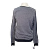 Asmar Equestrian Sweater in Black/White Chevron
