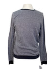 Asmar Equestrian Sweater in Black/White Chevron