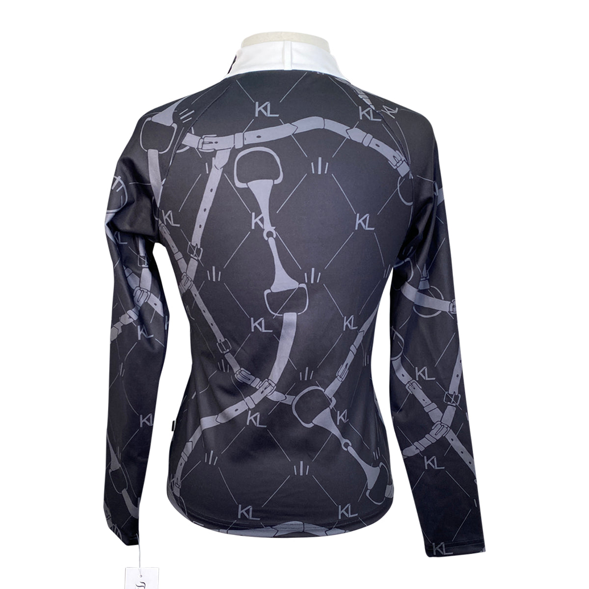 Kingsland 'Vea' Long Sleeve Show Shirt in White/Black
