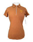 Horze 'Amy' Polo Shirt in Cognac