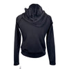 Kastel Quilted Front Hooded Bomber Jacket in Black
