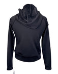 Kastel Quilted Front Hooded Bomber Jacket in Black