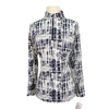 IBKUL Long Sleeve Shirt in Black/ White