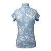 Kastel Signature Short Sleeve Shirt in Pale Blue Botanical