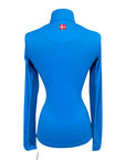 Kastel Long Sleeve Sun Shirt in Blue/Navy Collar 