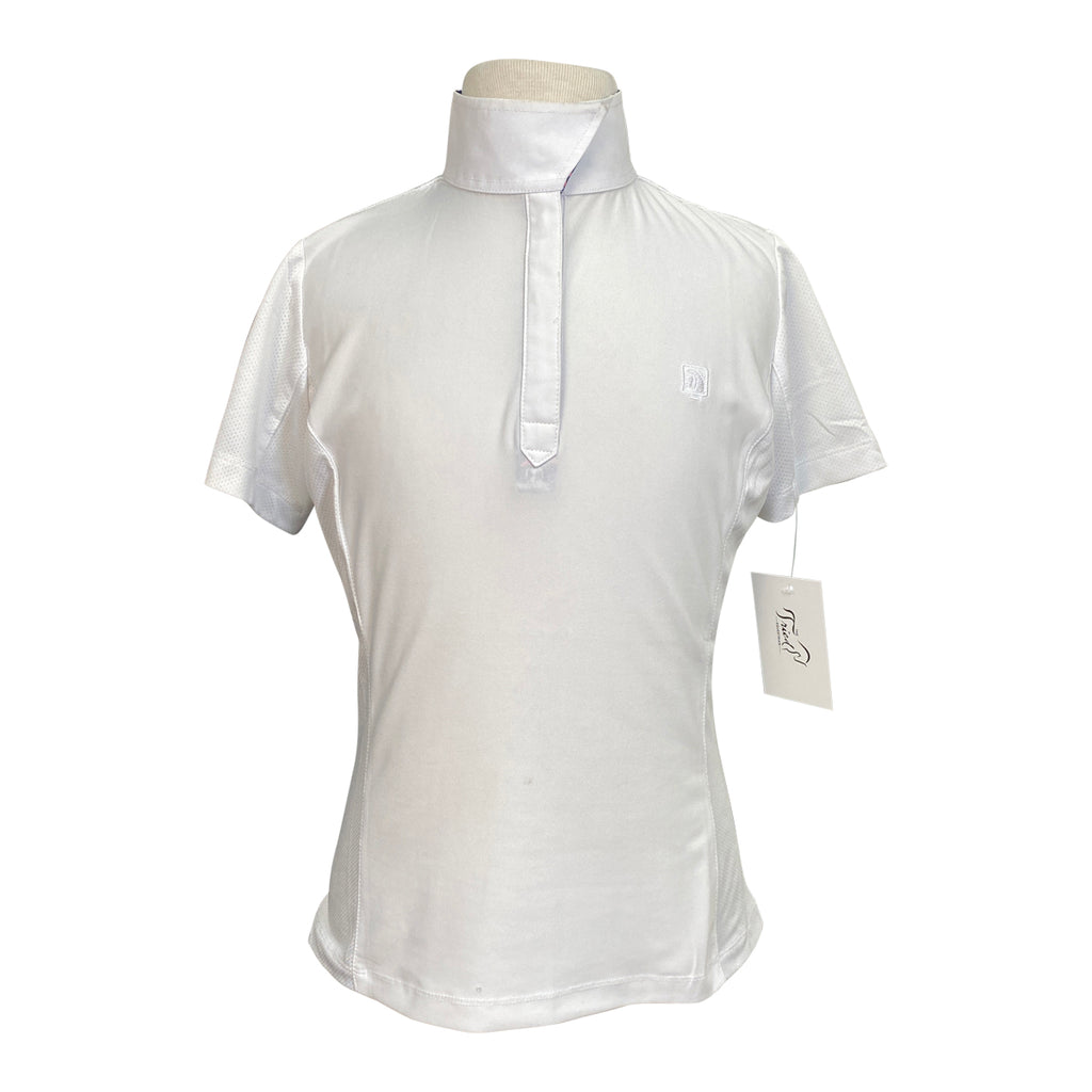 Romfh Competitor Short Sleeve Show Shirt in White/Dogs