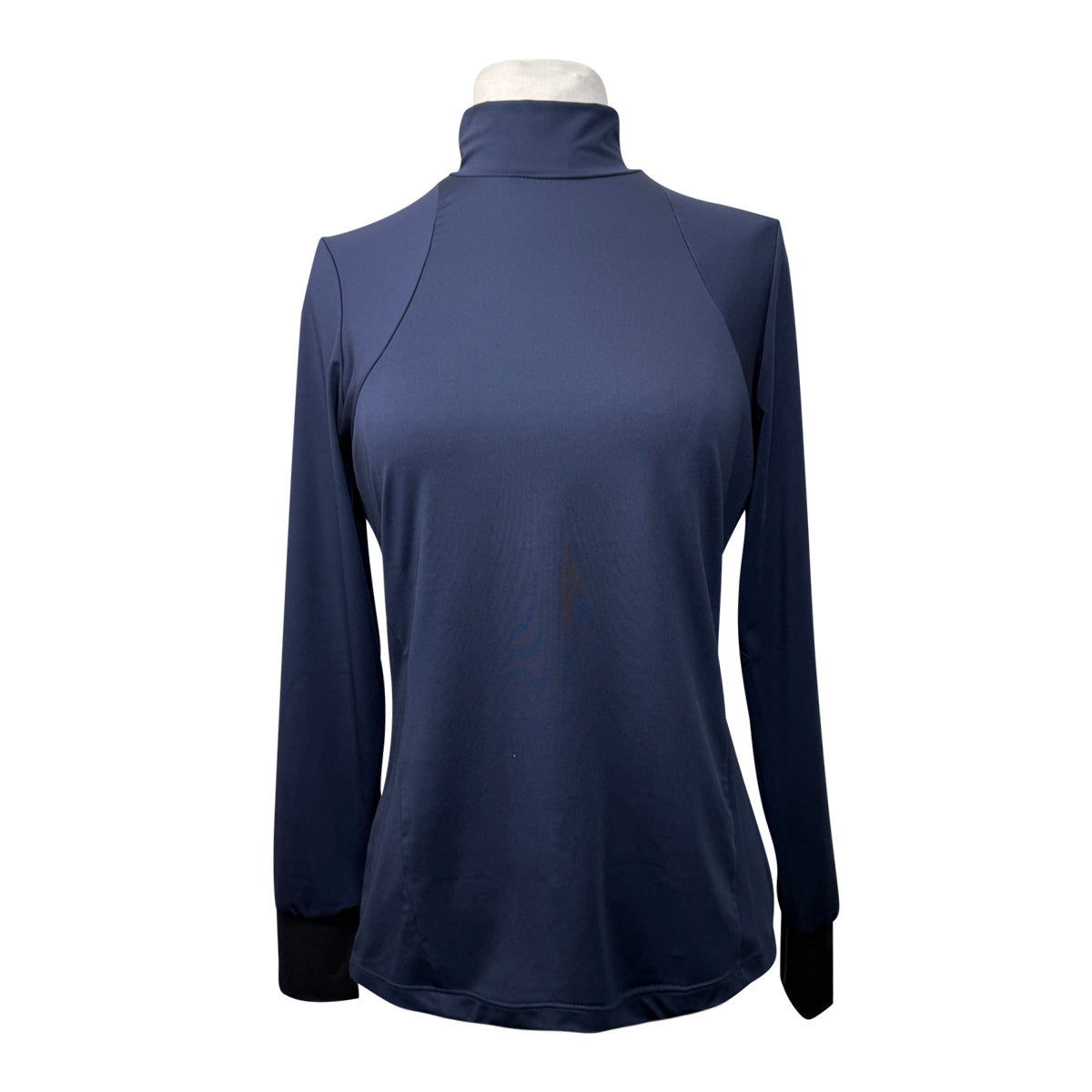Kastel LS Mock Neck Performance Shirt in Navy