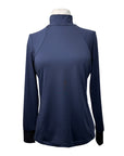 Kastel LS Mock Neck Performance Shirt in Navy