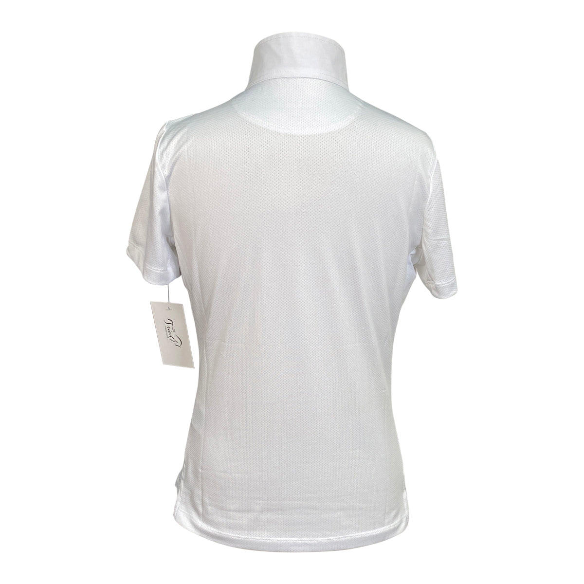 Romfh Competitor Short Sleeve Show Shirt in White/Dogs