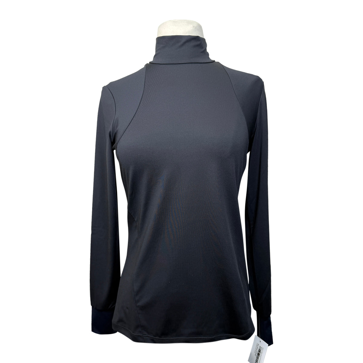 Kastel LS Mock Neck Performance Shirt in Black