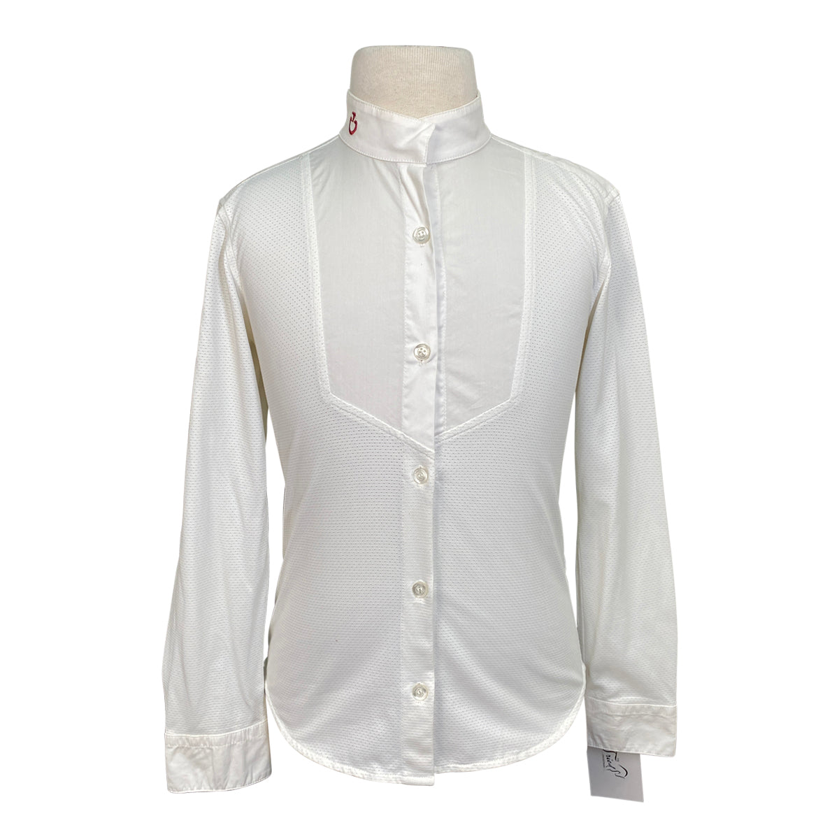 Cavalleria Toscana L/S Competition Shirt in White