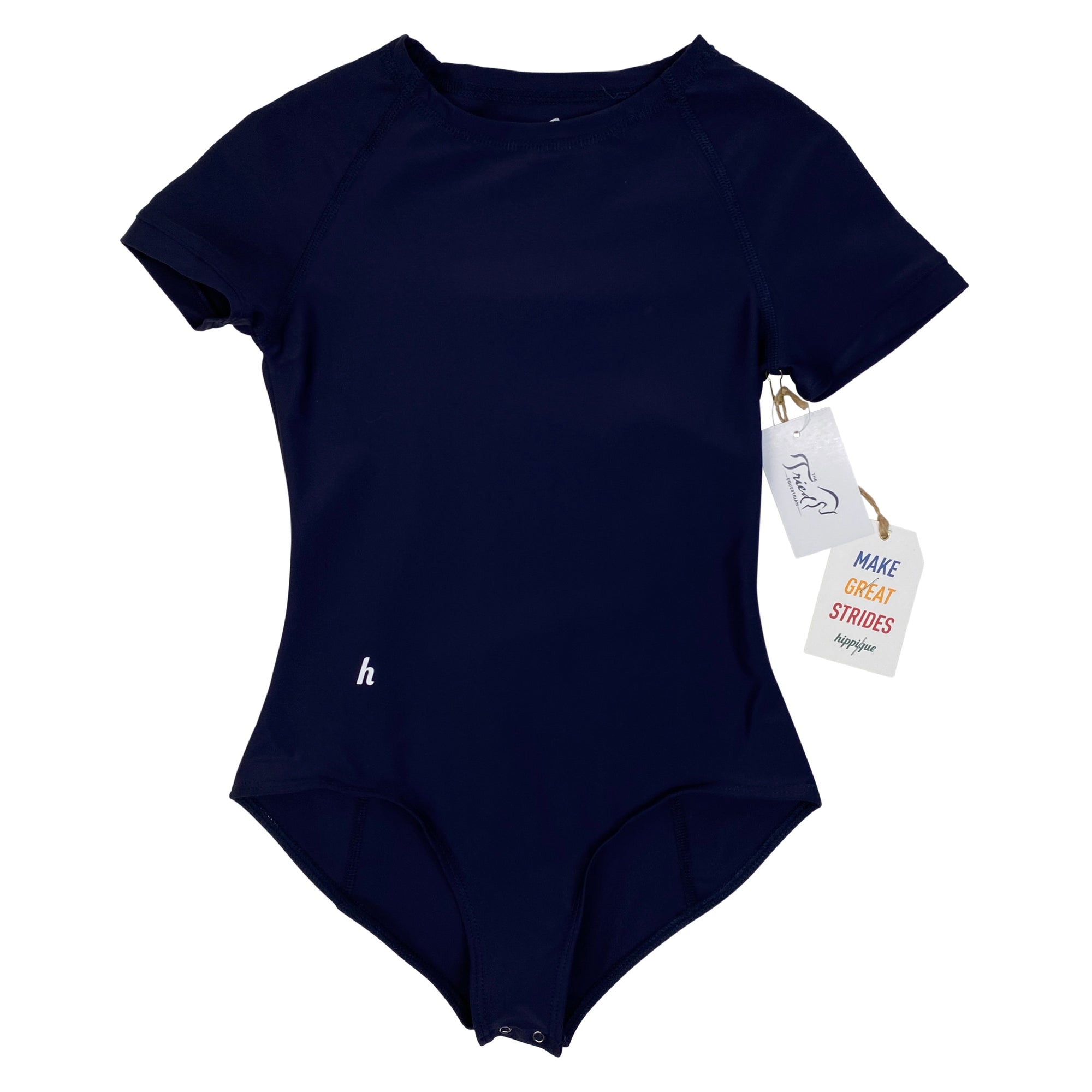 Hippique Short Sleeve Bodysuit in Navy