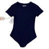 Hippique Short Sleeve Bodysuit in Navy