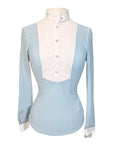 Cavalleria Toscana Show Shirt in Geometric Teal