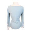 Cavalleria Toscana Show Shirt in Geometric Teal