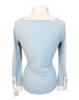 Cavalleria Toscana Show Shirt in Geometric Teal