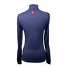 Kastel Long Sleeve Shirred Shoulder Shirt in Navy