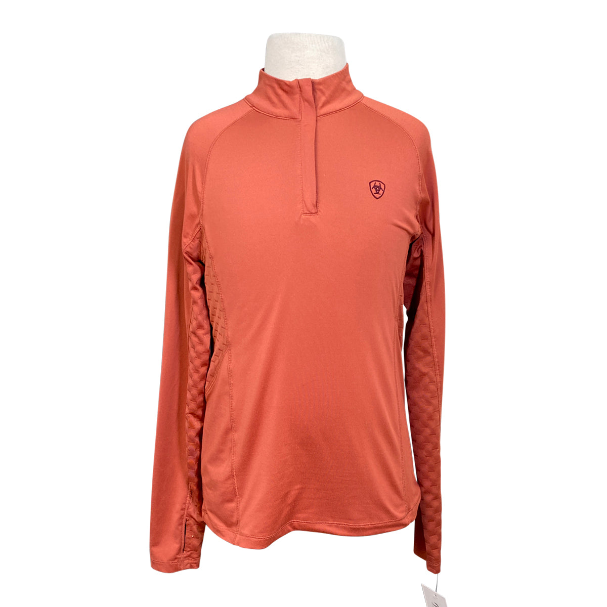 Ariat 'Lowell 2.0' 1/4 Zip Shirt in Salmon